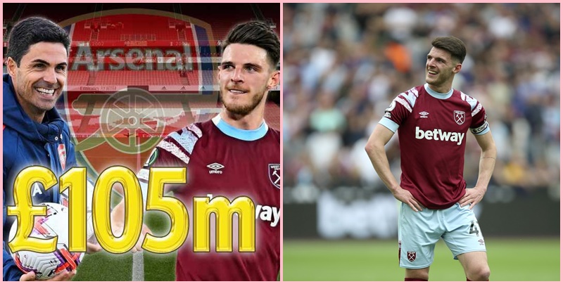 Arsenal và West Ham chính thức chốt thương vụ Declan Rice 105 triệu bảng